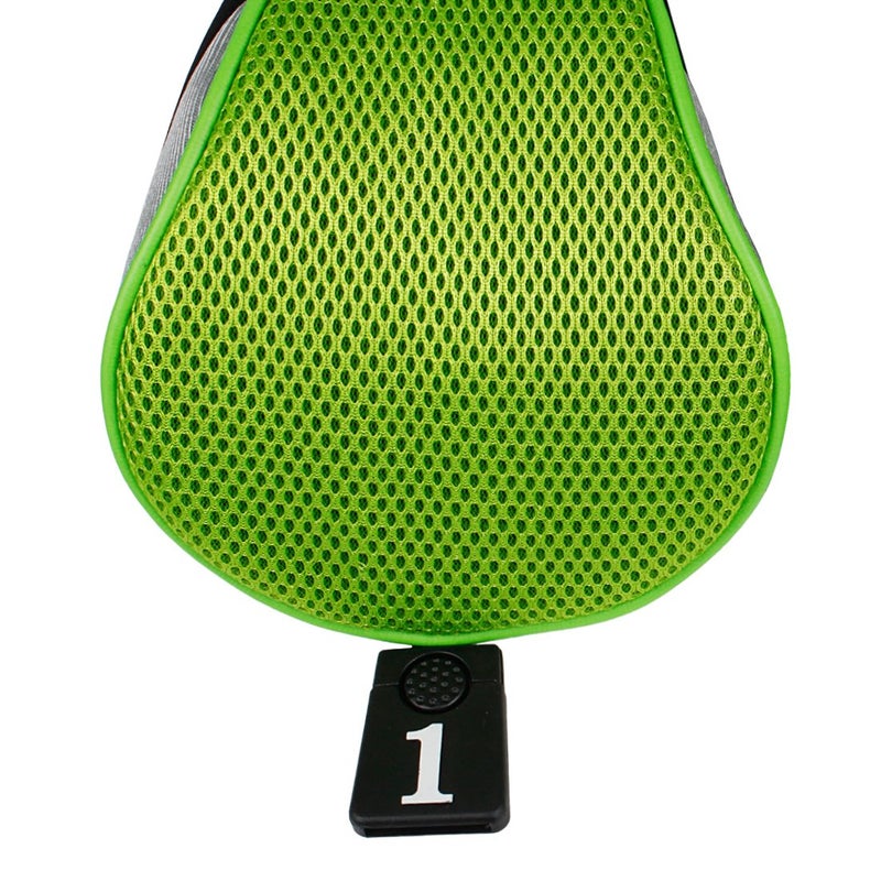 Andux 4pcs/Set Mesh Golf 460cc Driver Fairway Wood Club Head Covers Long Neck with No. Tags Black/Green - Image 3
